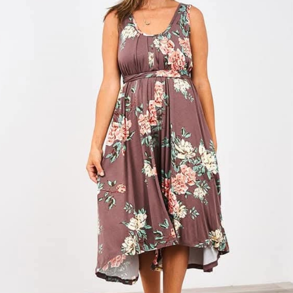 Latched Mama Dusty Roses Nursing Romper